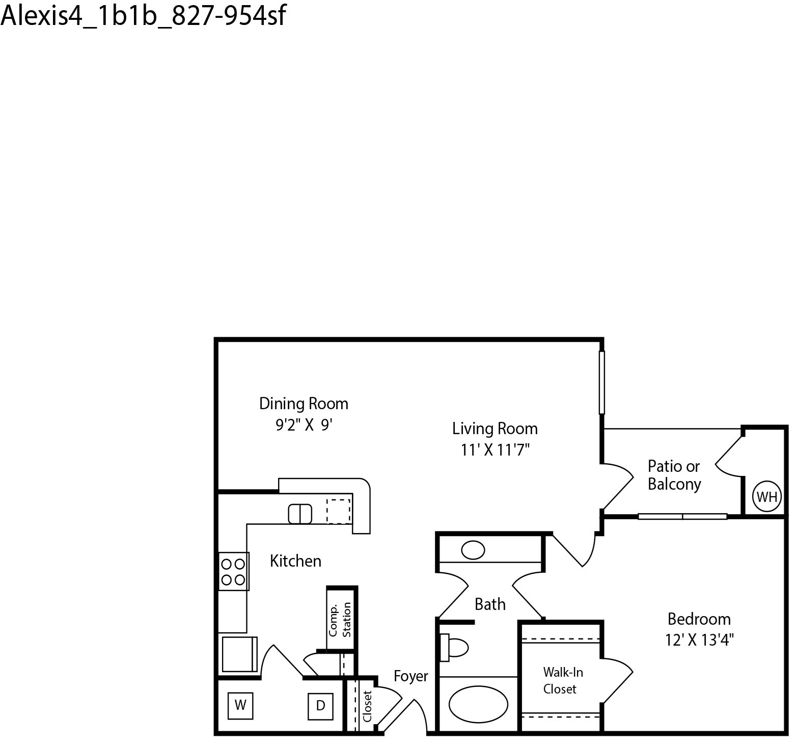 Alexis4 1bed 1 bath 827-954sqft Alexis4 1bed 1 bath 827-954sqft